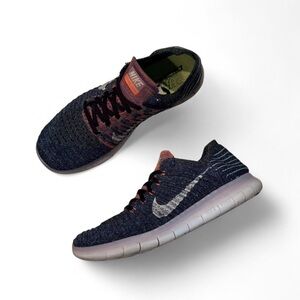 Nike Free RN Flyknit – Blue/Grey Multi (Size 9.5)
